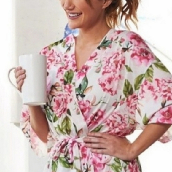 SHOW ME YOUR MUMU FLORAL BRIE ROBE ONE SIZE          c - Picture 8 of 10